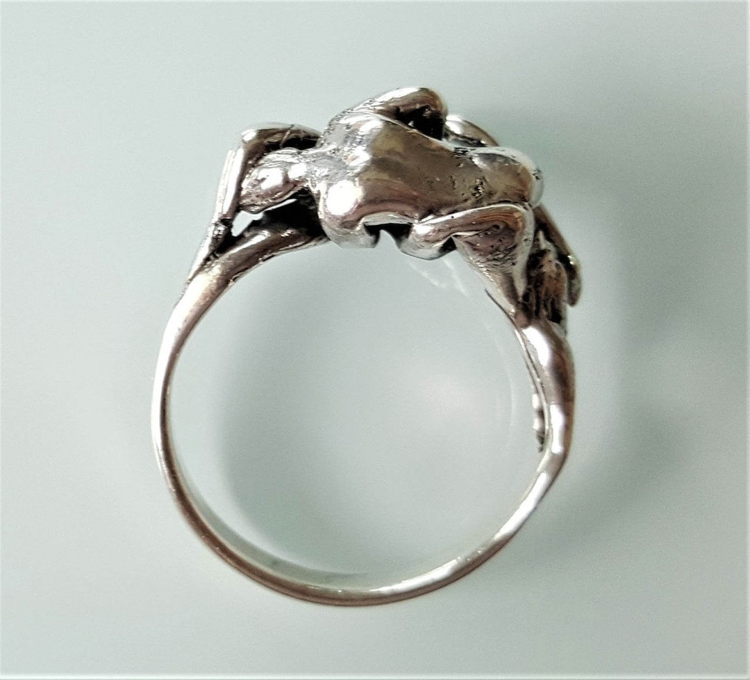Erotic Ring STERLING SILVER 925 Kama Sutra Pose 69 Sexy Ring
