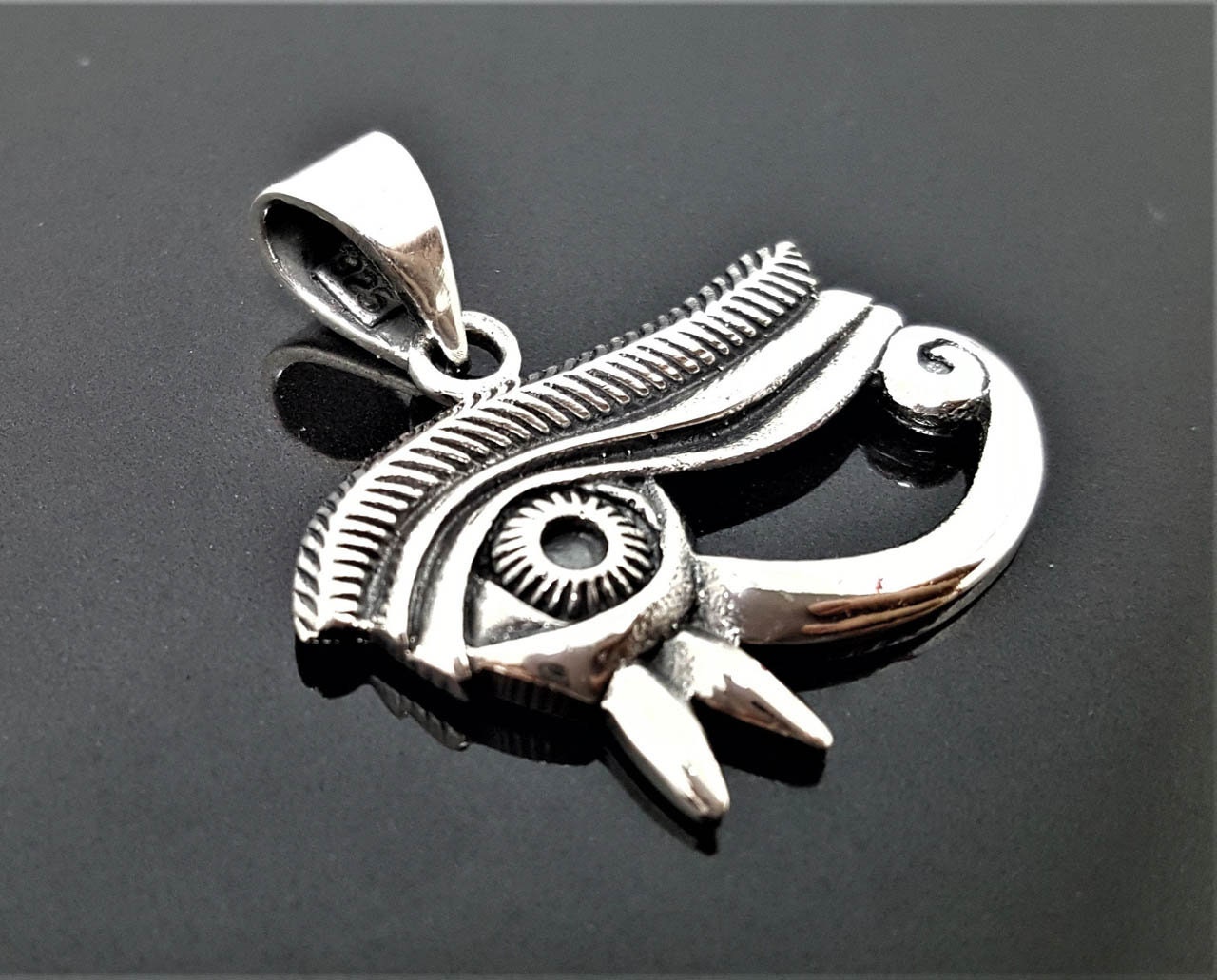 Eye of Horus Pendant 925 STERLING SILVER Ancient Egyptian - Etsy