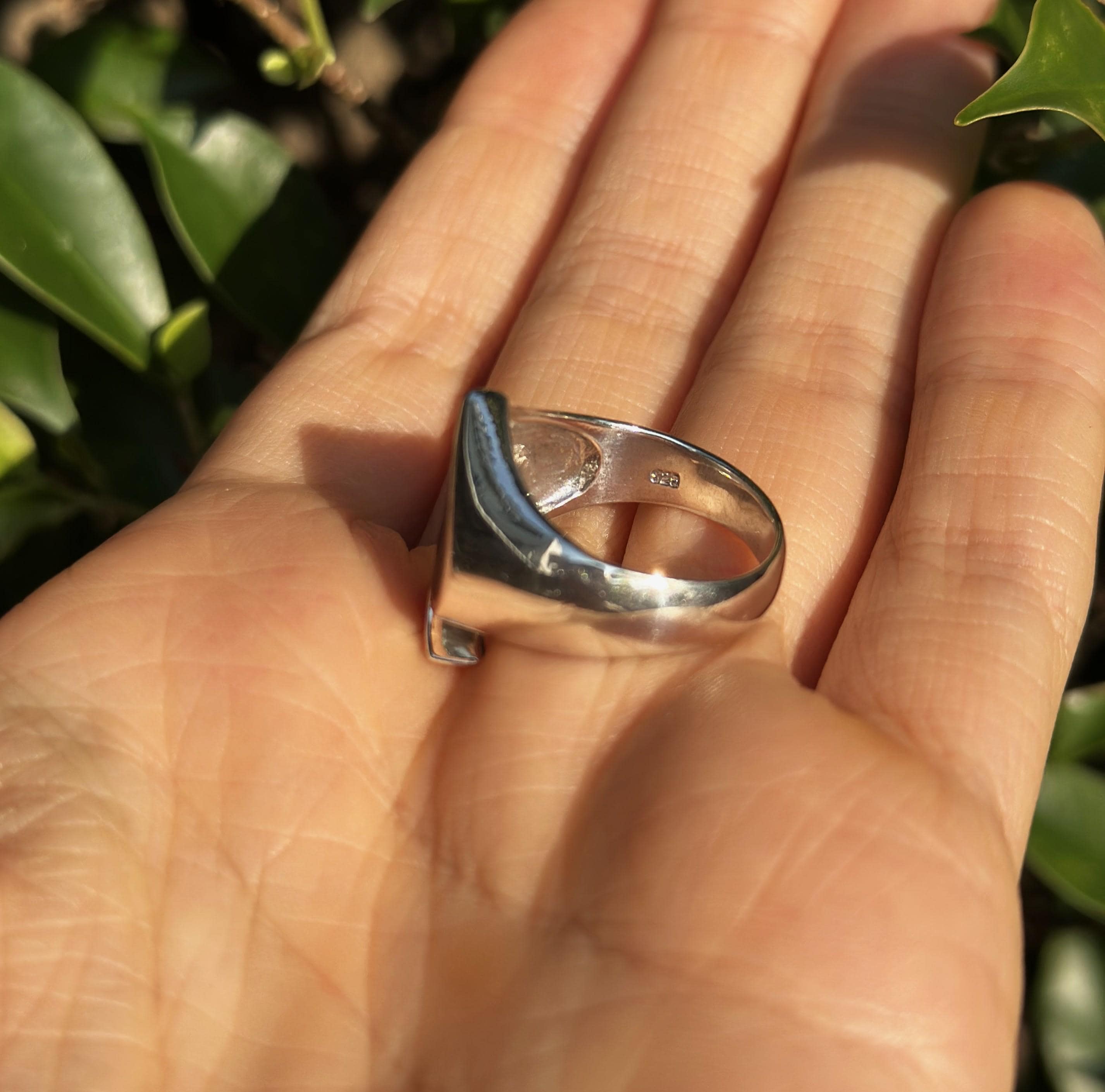 Ace of Spades Ring 925 STERLING SILVER Winner Lucky Good Luck