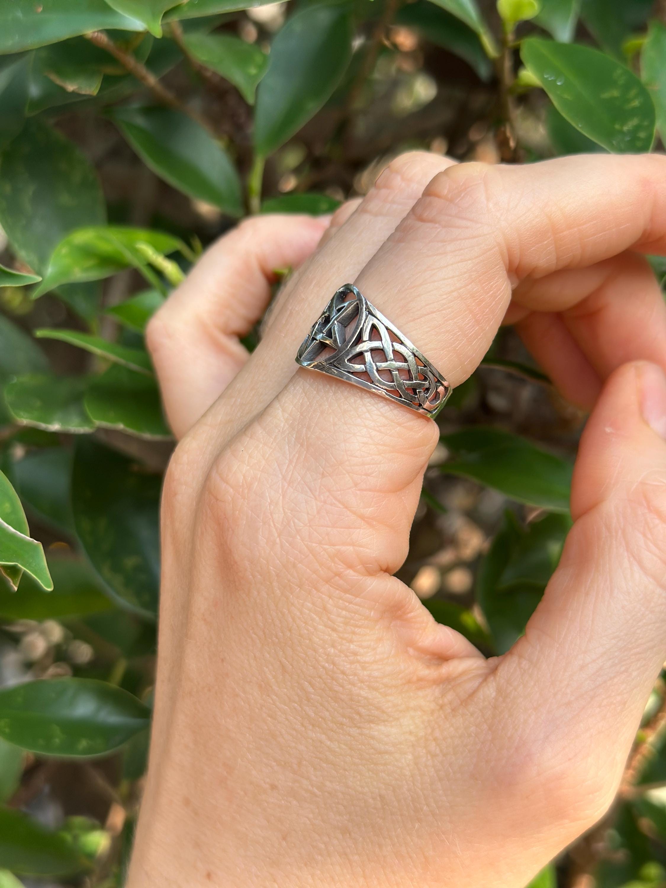 ペンタグラムリング 925 スターリングシルバー スターペンタクル 神聖