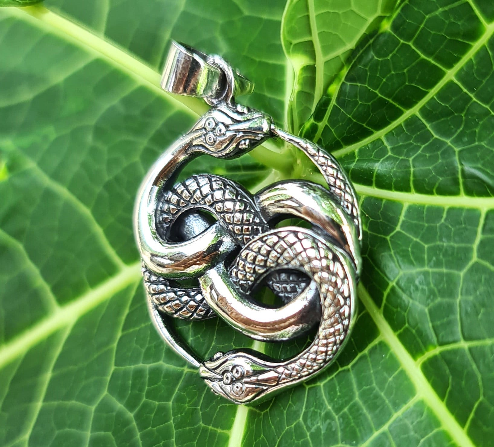 Anello Serpente In Argento Sterling 925 Fatti A Mano Per Uomo E Donna