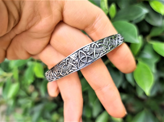 Triquetra Trinity Celtic Knot Bracelet STERLING SILVER 925 Celtic