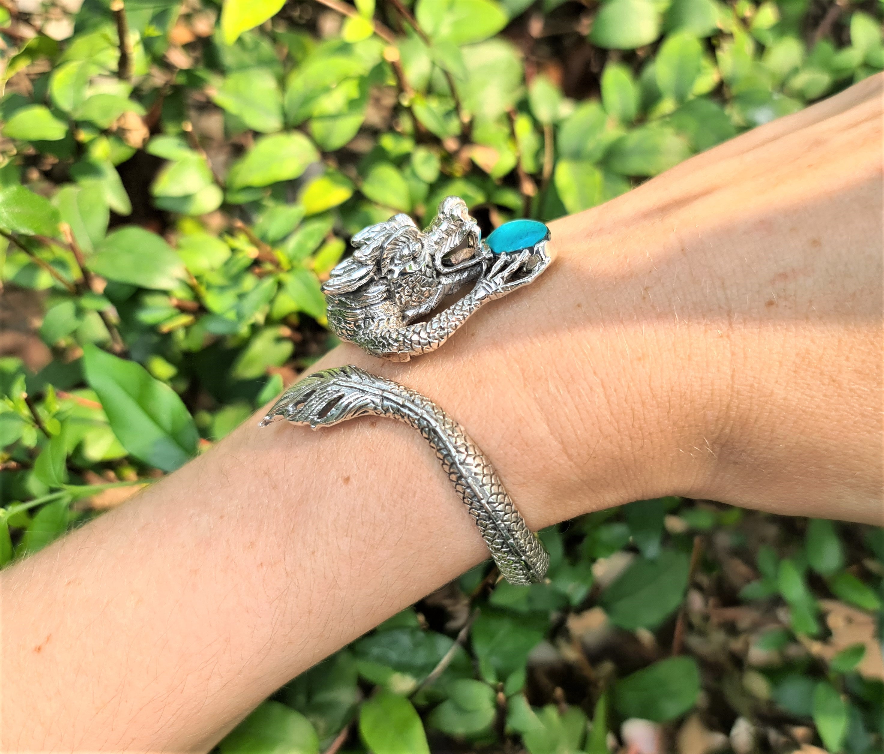 Nordisches Wikinger Drachen Armband Edelstahl - Herren