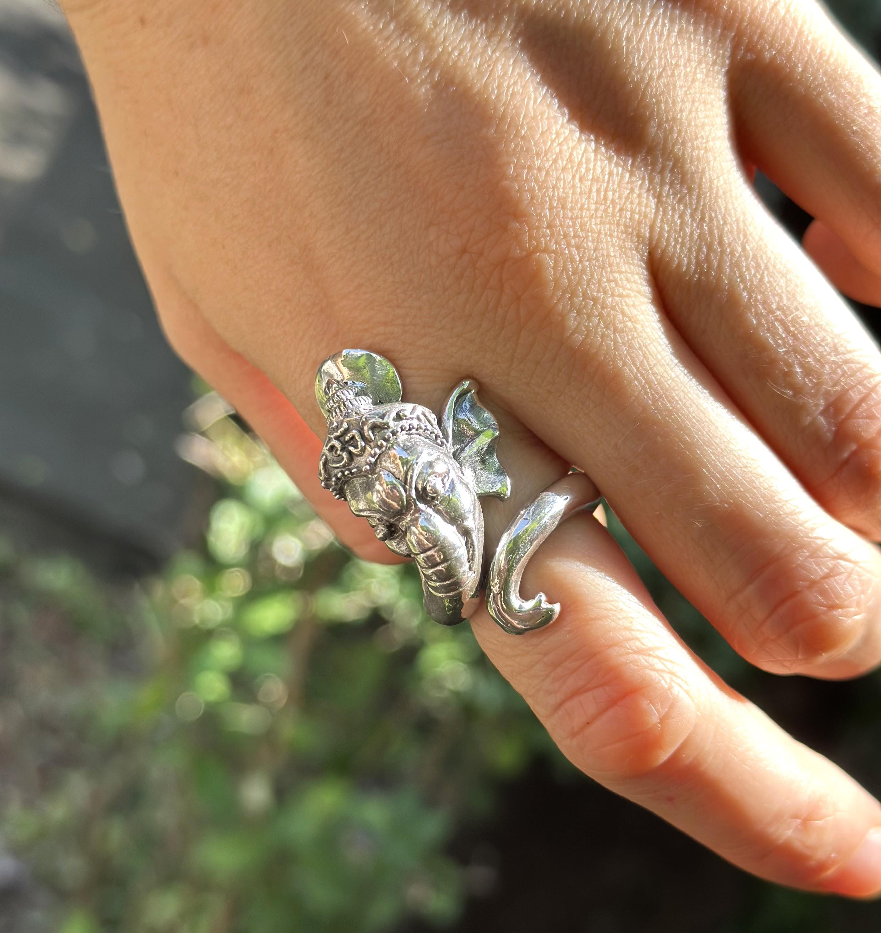 ガネーシャリング 925 スターリングシルバー エレファントラップ