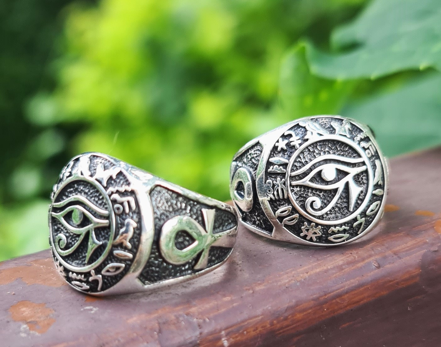 Anello Da Uomo In Argento Sterling Fatto A Mano Con Occhio Della Provvidenza, Anello Da Uomo In Argento Con Simbolo Illimunati, Gioielli Occhio Della Provvidenza, Anello Unico, Anello Per Uomo - Foto 11