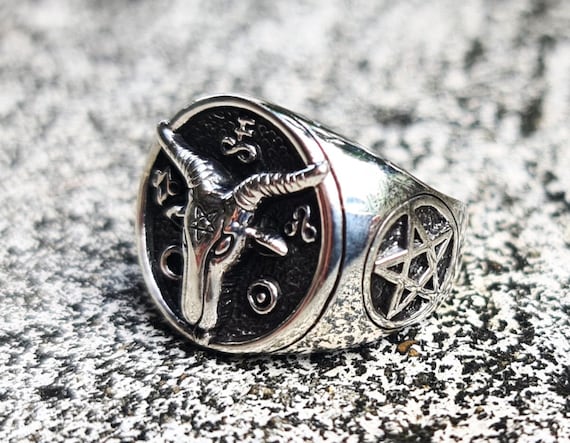Bague baphomet sale