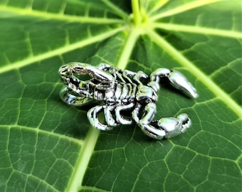 Scorpion Pendentif STERLING SILVER 925 Scorpion Zodiac Sign Insect Rock Punk Goth Handmade Exclusive Design