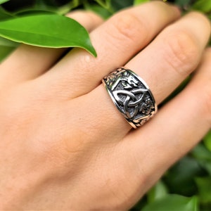 Triquetra Trinity Celtic Knot Ring STERLING SILVER 925 Celtic Love Knot ...
