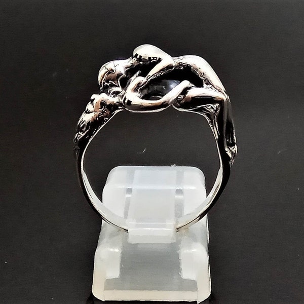 Bague érotique STERLING SILVER 925 Kama Sutra Pose Sexy Ring SEX Love Man Woman Sexy Toy