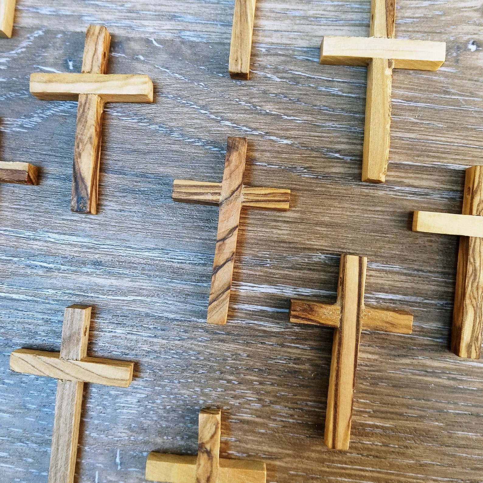 Wooden Pocket Cross Jewelry Pendant Olive Tree Cross Etsy