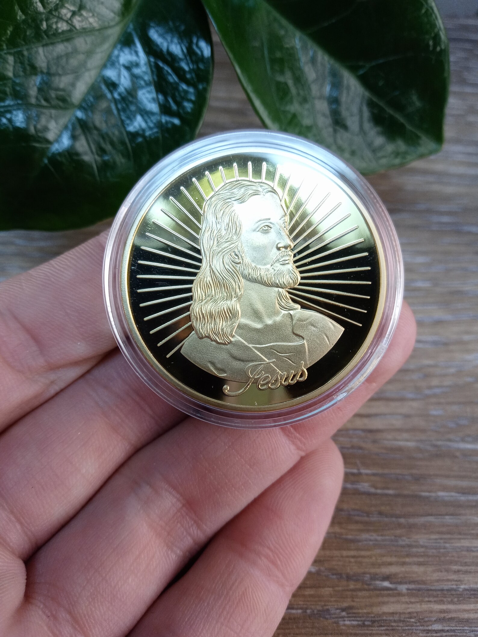 John 316 Faith Coin Pocket Token Gold Plated Keepsake Etsy
