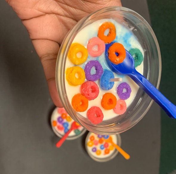 WHOLESALE CANDLE Fruit Loops Cereal Bowl Candle Luxury Etsy