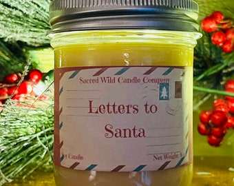 Letters to Santa Candle