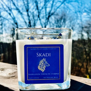 Skadi Norse Goddess Candle: Empowered with Shamanic Energy Work