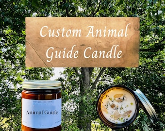 Custom Animal Guide Candle