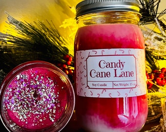 Candy Cane Lane Candles