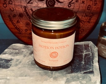 Motion Potion Candle with Enchanted Story and Incantation.
