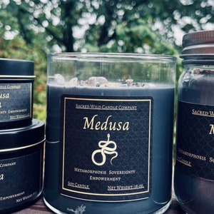 Medusa Candle: Empowered with Shamanic Energy Work for Empowerment, Transformation, and Sovereignty