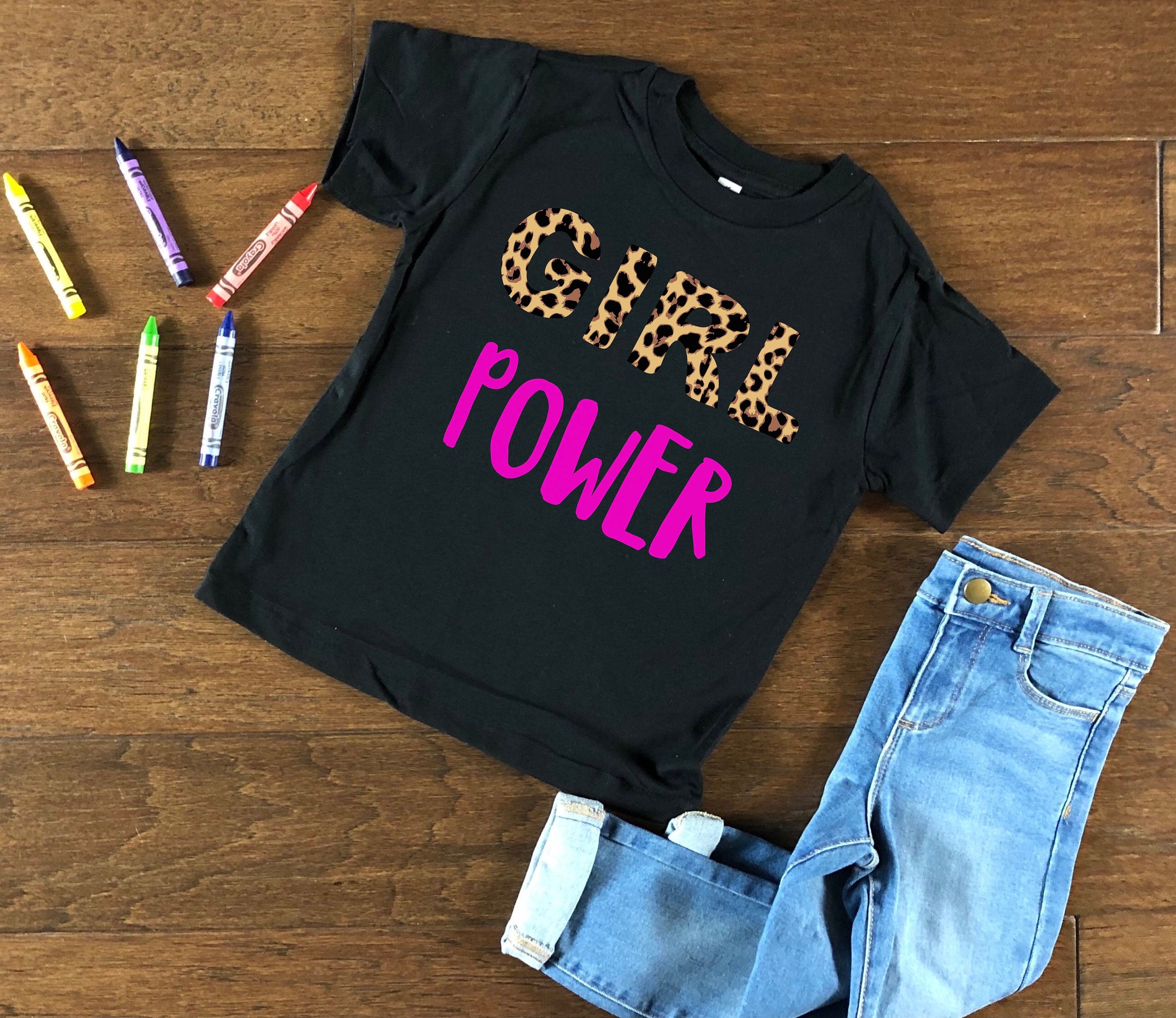 GIRL POWER Tshirt Girl Power Kids Tshirts Girl Power Shirts Etsy