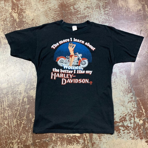 1980s obscene Harley Davidson Hawaii bikini tee
