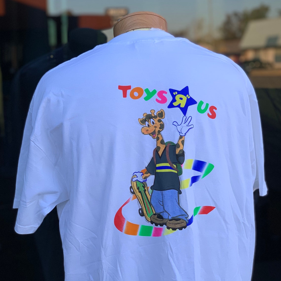 Toys R Us back print vintage mascot tee shirt Geoffrey Etsy