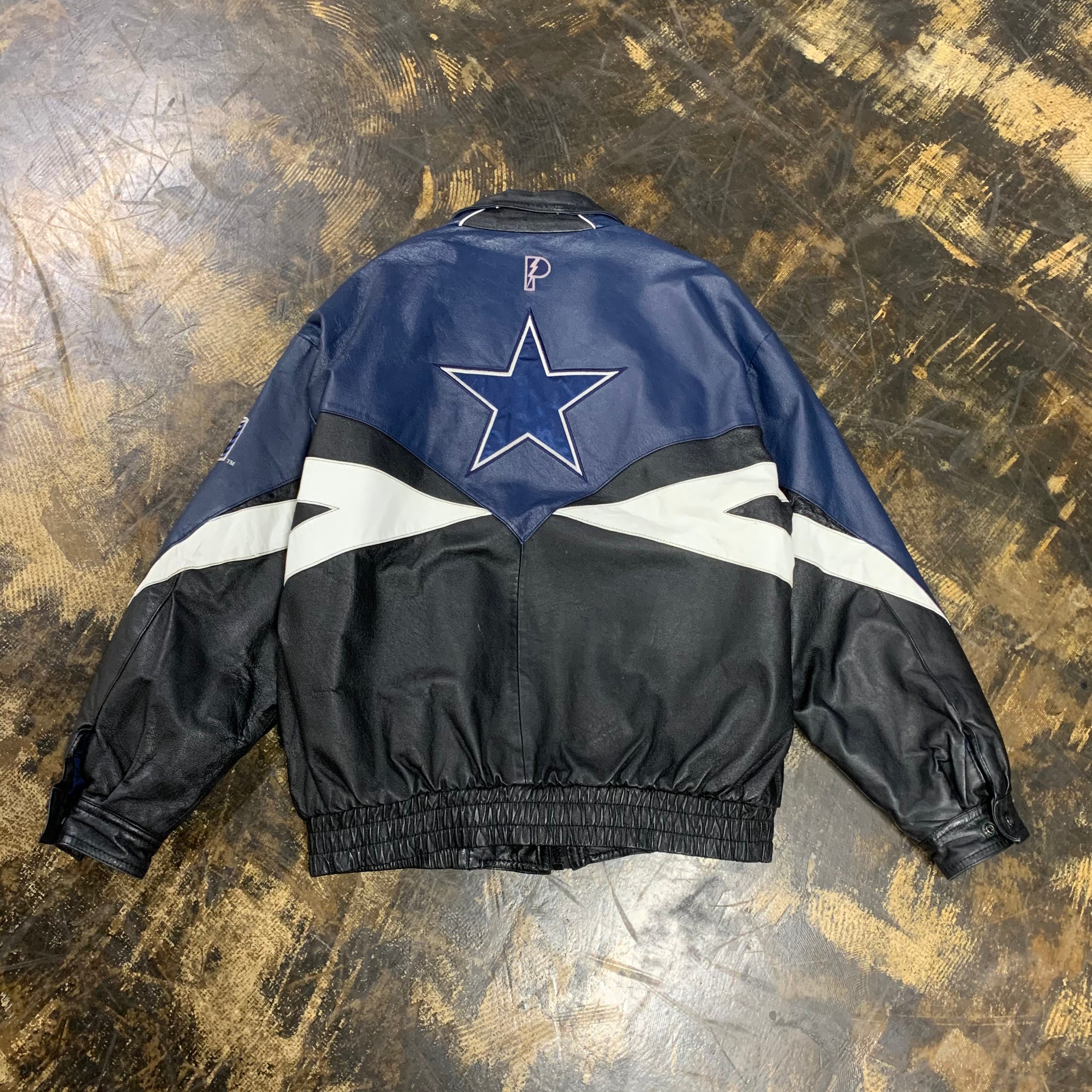 1990s vintage ProPlayer leather NFL coat. Dallas Cowboys rare | Etsy
