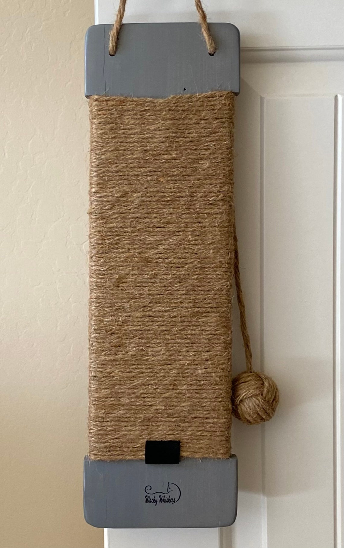 Weathered Gray Jute Rope Cat Scratcher Hanging Cat Scratcher Etsy