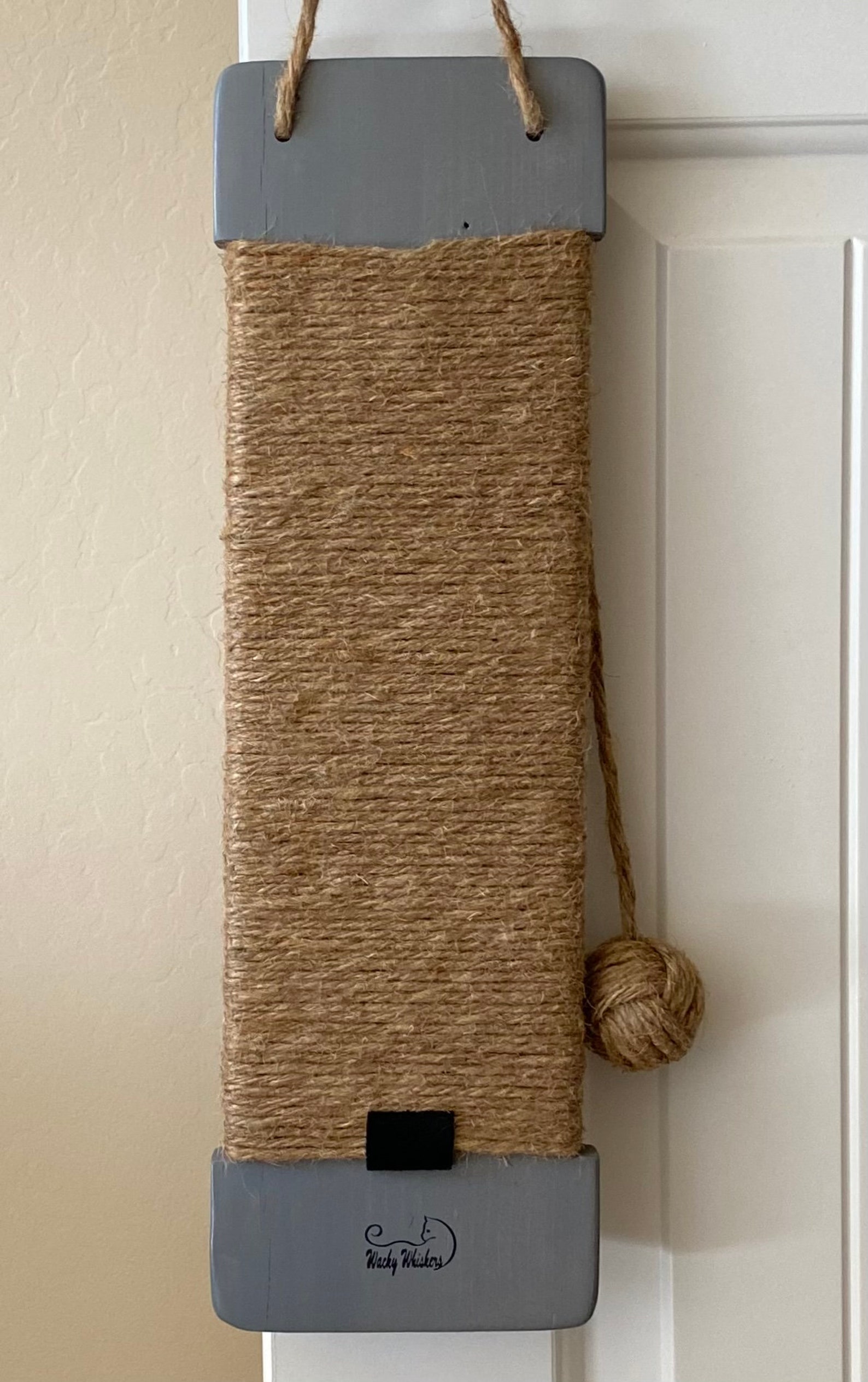 Weathered Gray Jute Rope Cat Scratcher Hanging Cat Scratcher Etsy