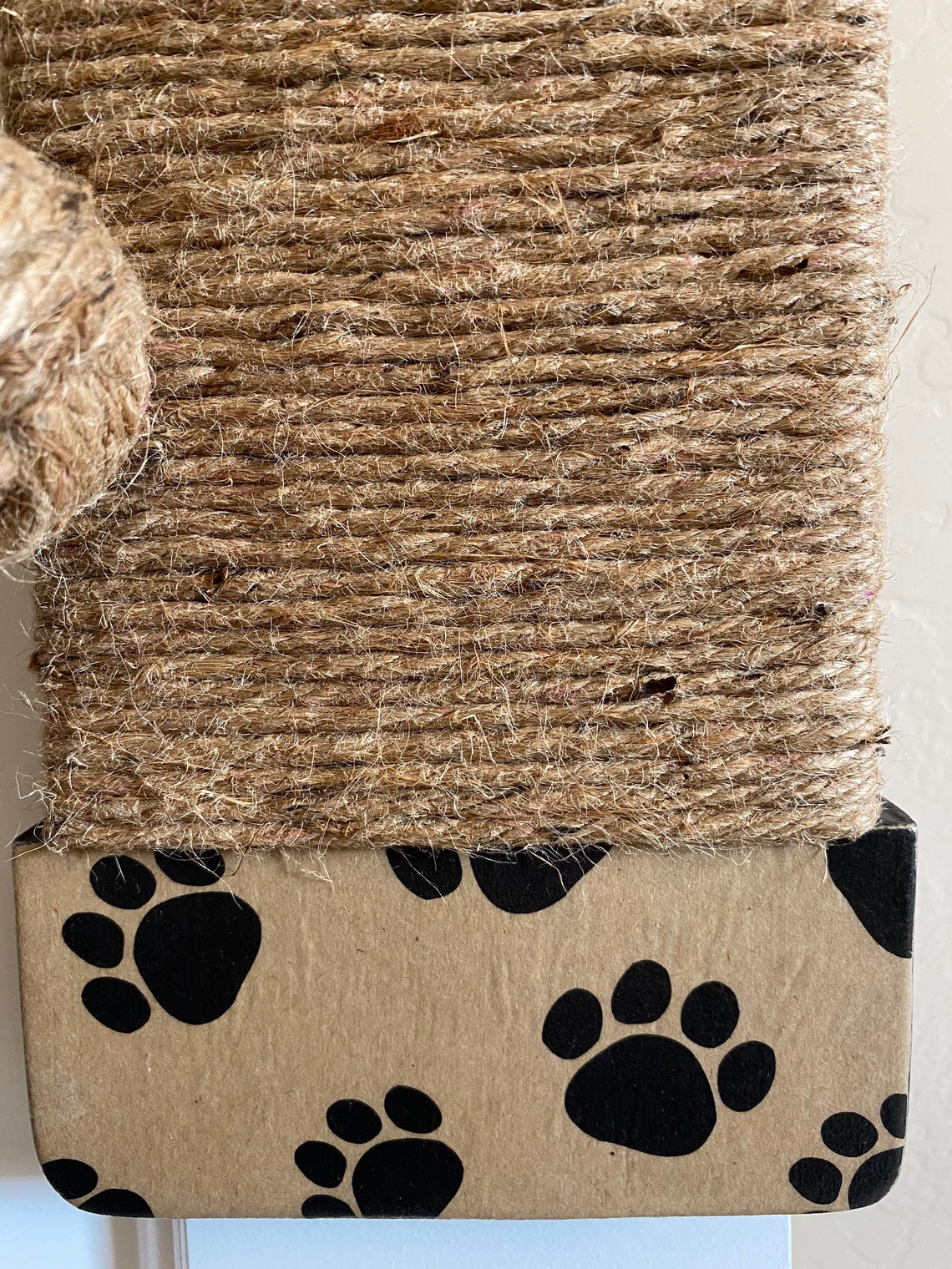Jute Rope Cat Scratcher Hanging Cat Scratcher Wood Cat Etsy