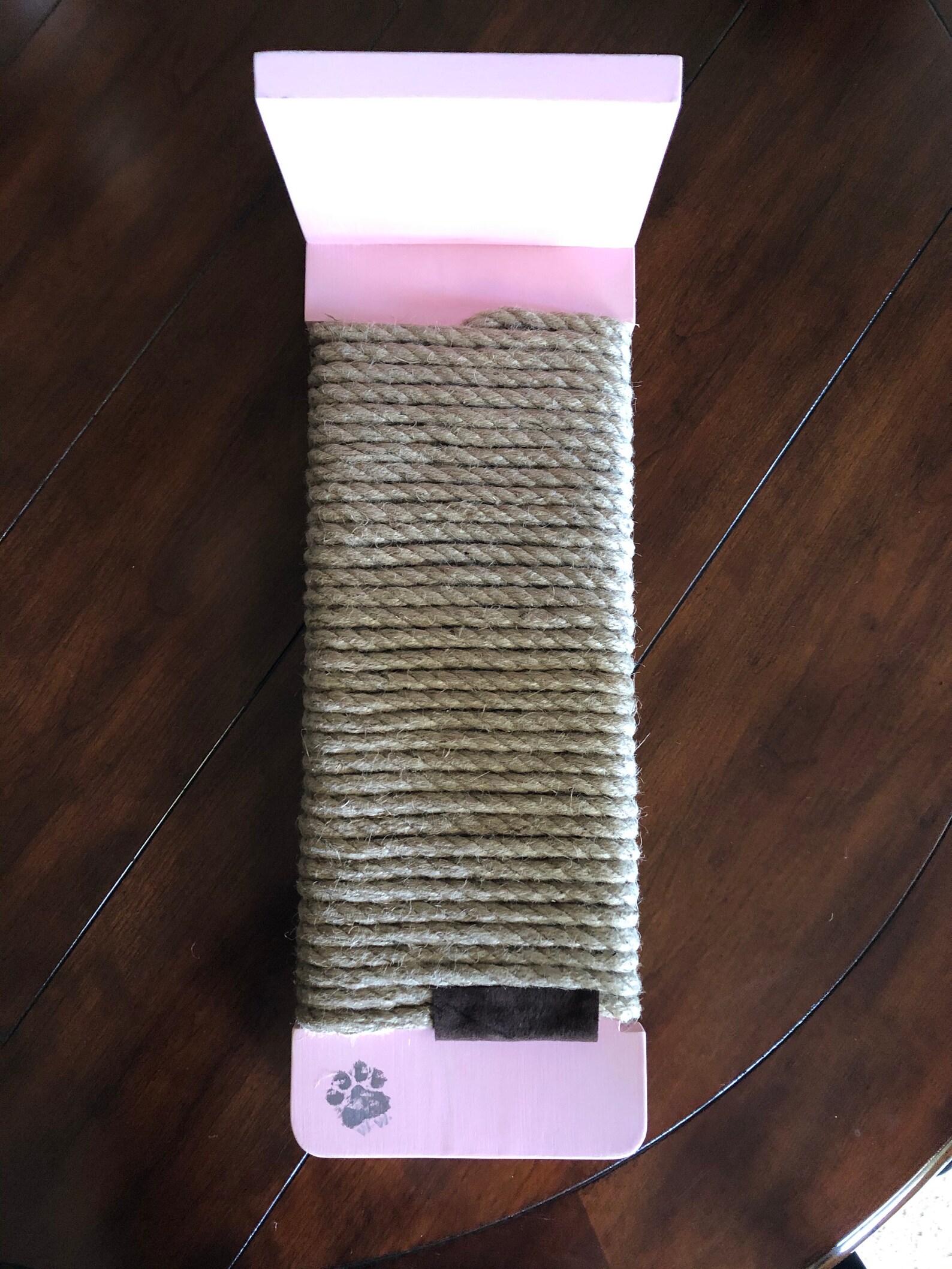 Jute Rope Cat Scratcher Angled Floor Cat Scratcher Wood Cat Etsy