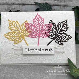 Grusskarte, Glückwunschkarte, Herbstgruss, Herbstkarte, Dankeskarte