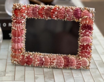 Sea shell photo frame