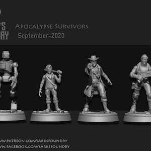 Post Apocalypse Survivor 32mm Miniatures and Scenery