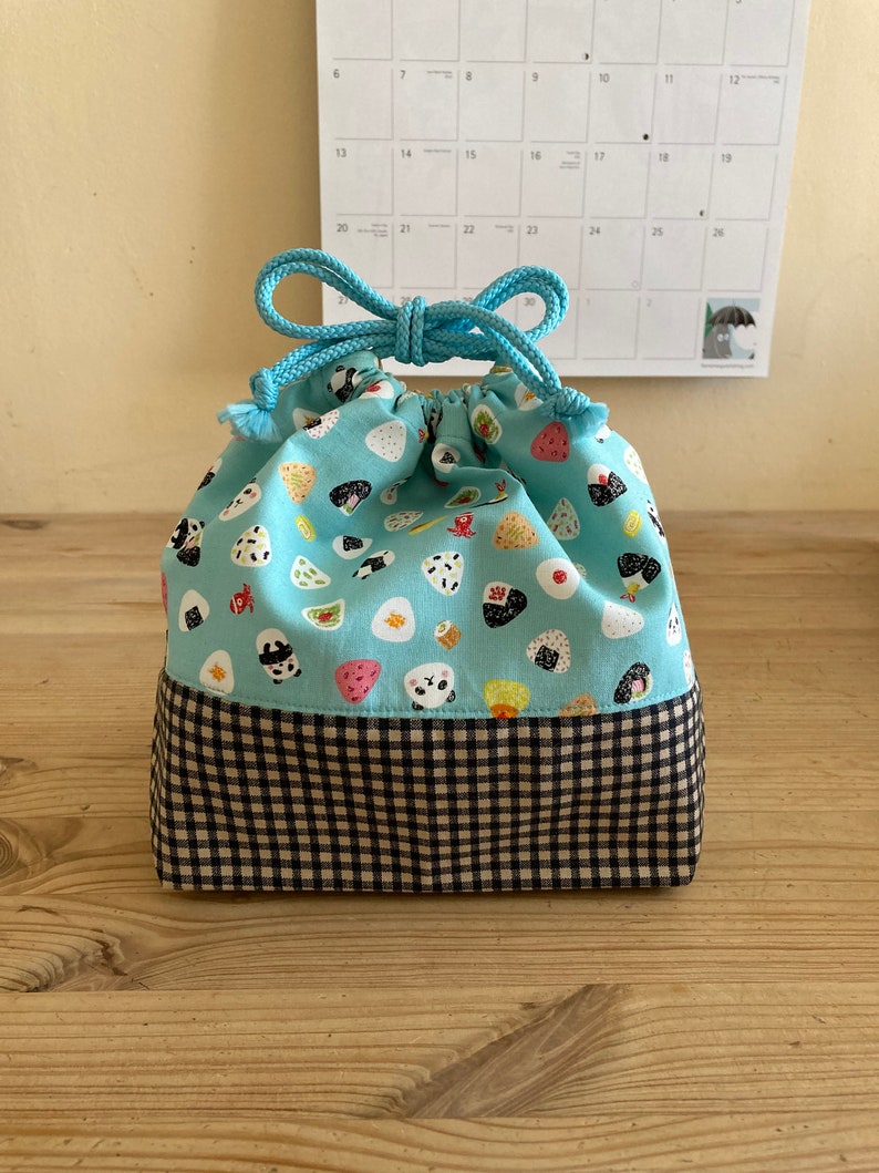 Japanese Lunch Bag / Japanese Style Lunch Pouch With - Etsy