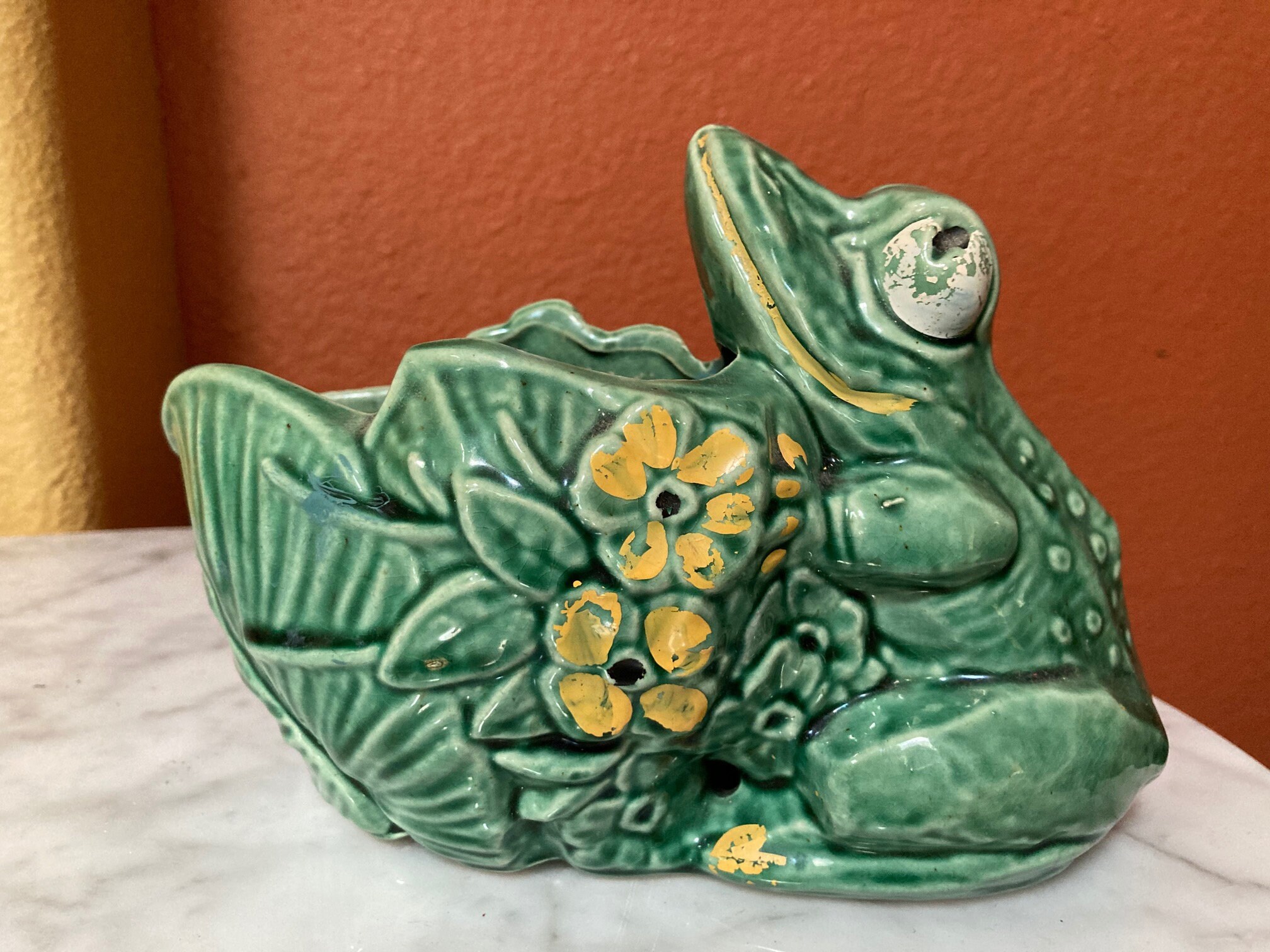 Mccoy Frog Planter - Etsy