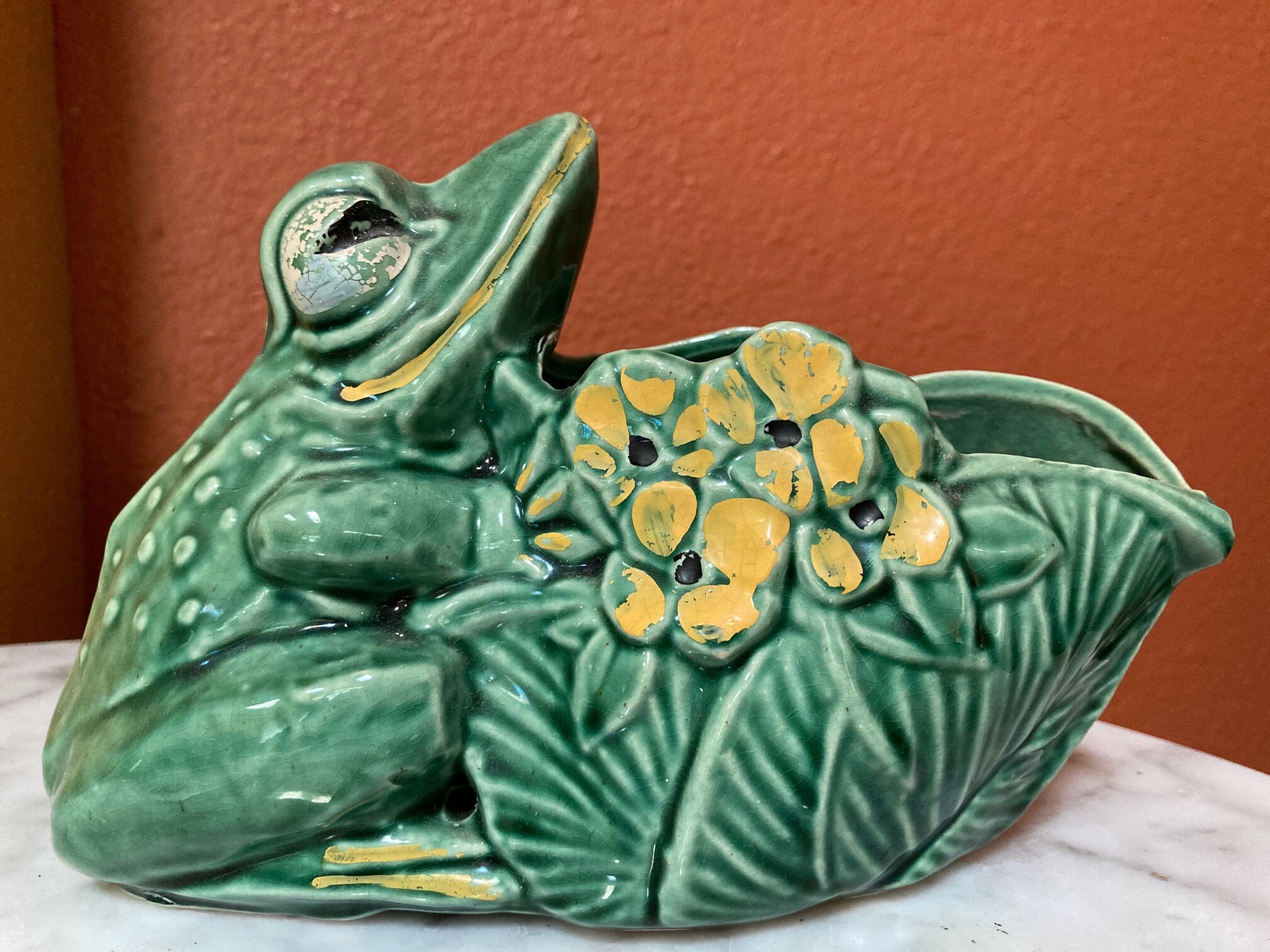 Mccoy Frog Planter - Etsy
