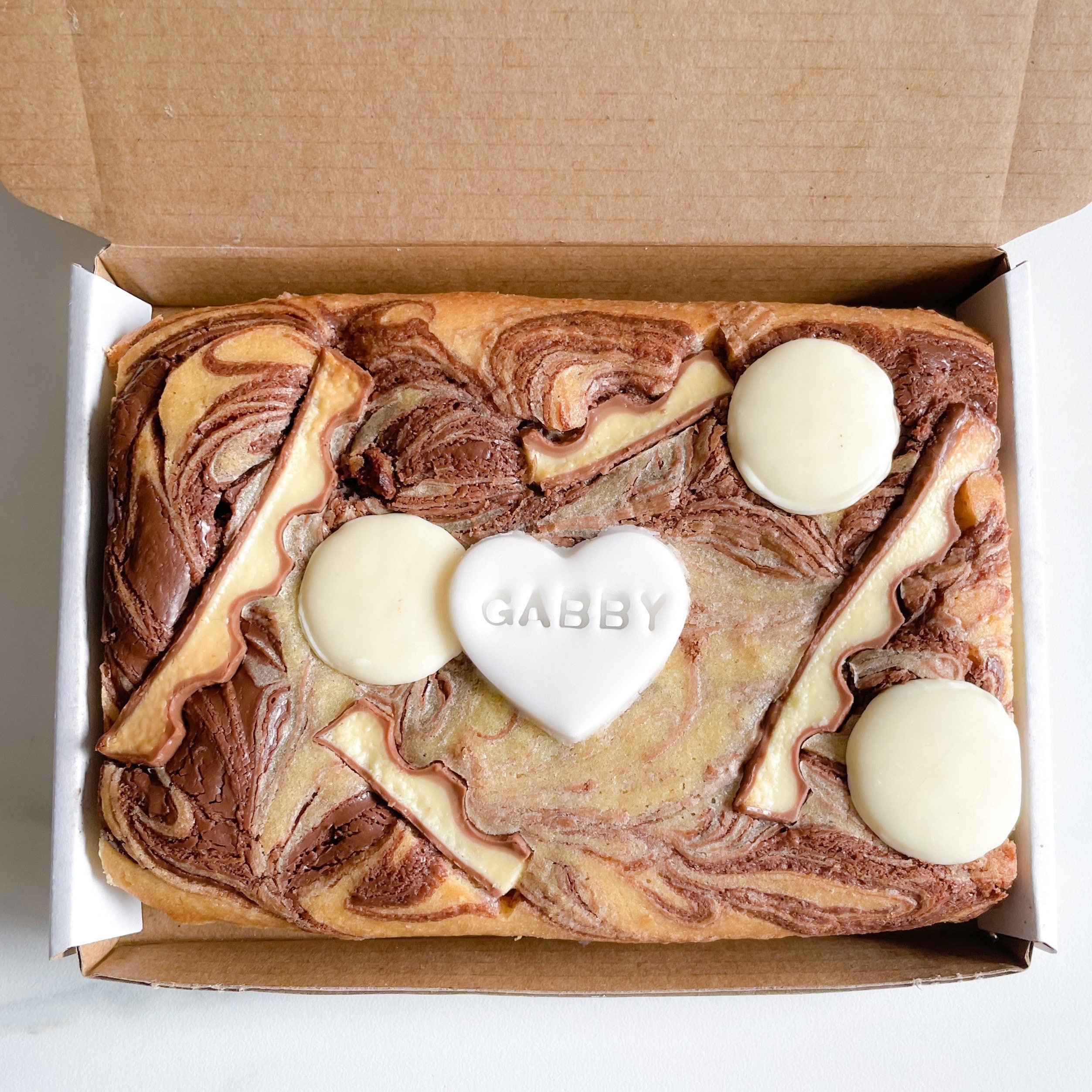 Personalised postal brownie box Etsy