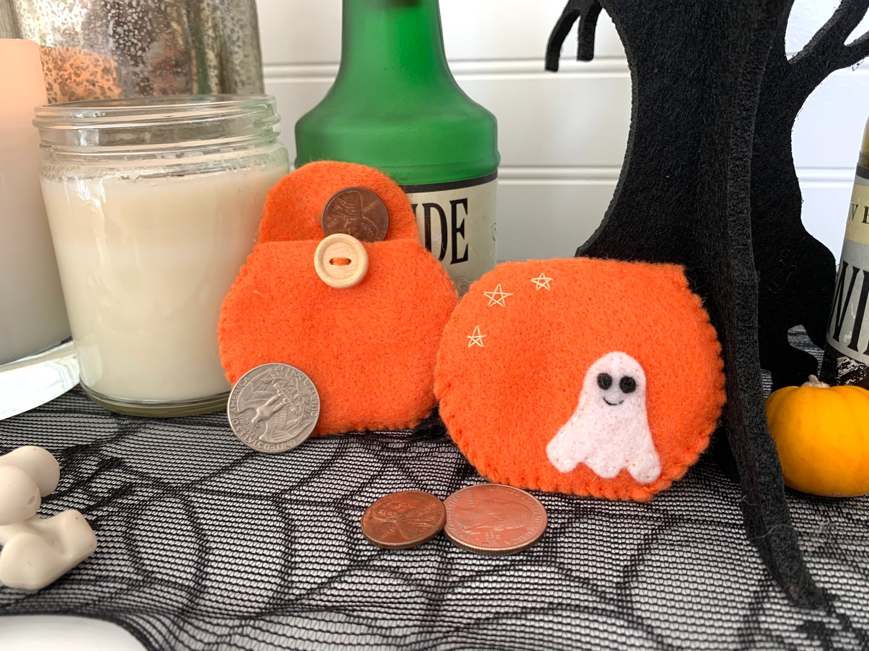 HALLOWEEN COIN PURSE 100 Vegan Zero Waste Gifts Etsy