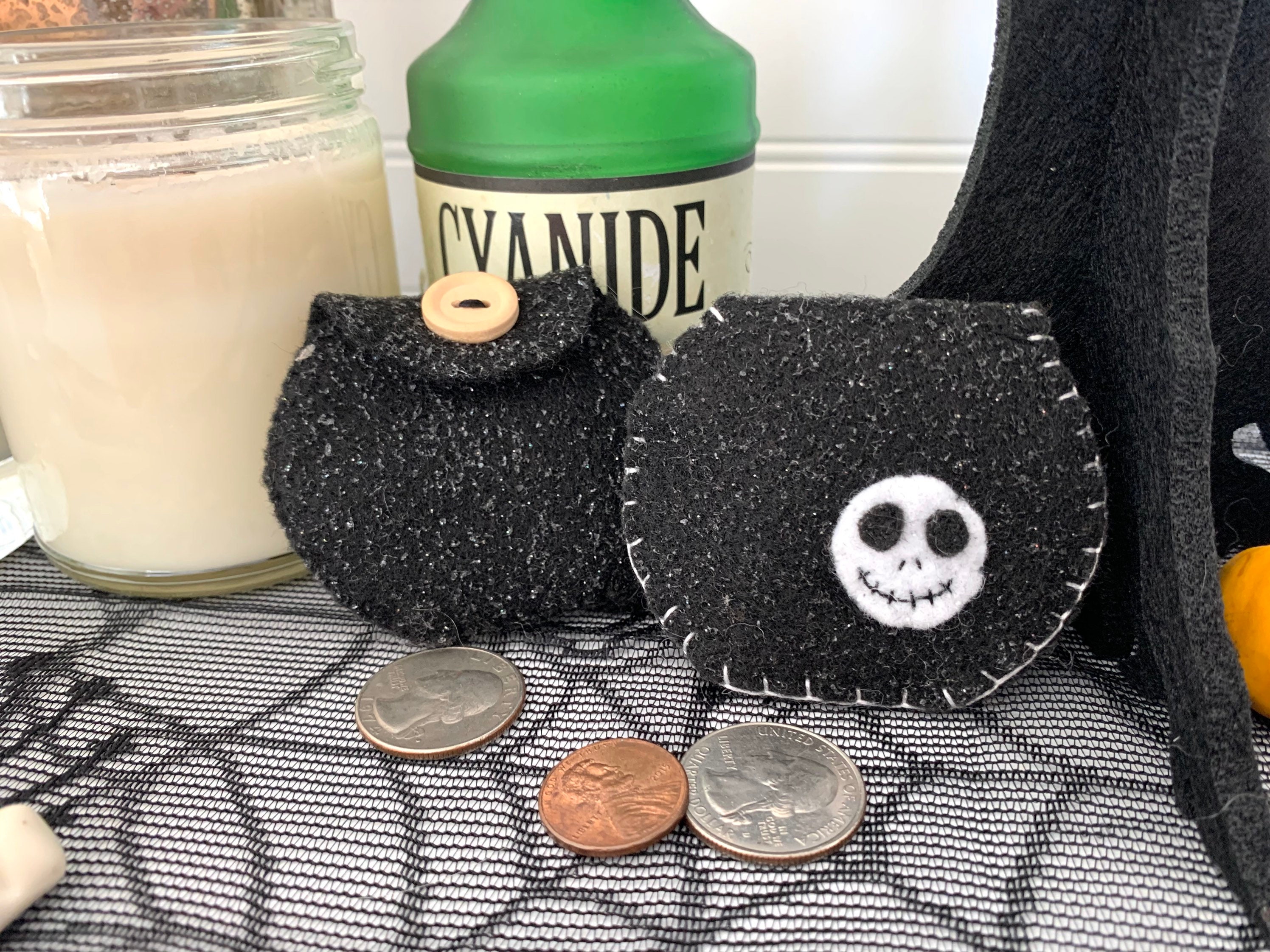 HALLOWEEN COIN PURSE 100 Vegan Zero Waste Gifts Etsy