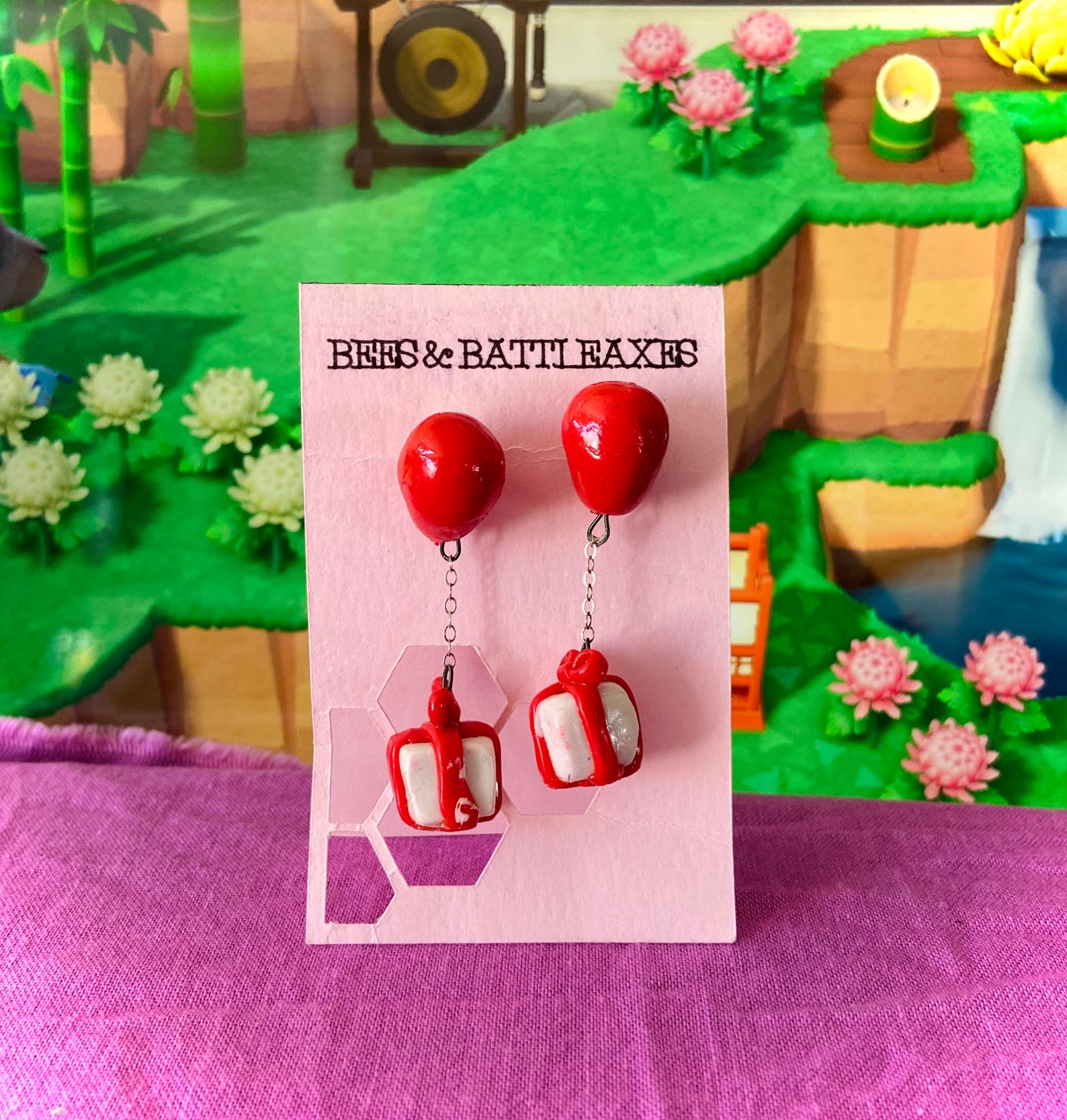 Animal Crossing Ballon mit Geschenk Etsy