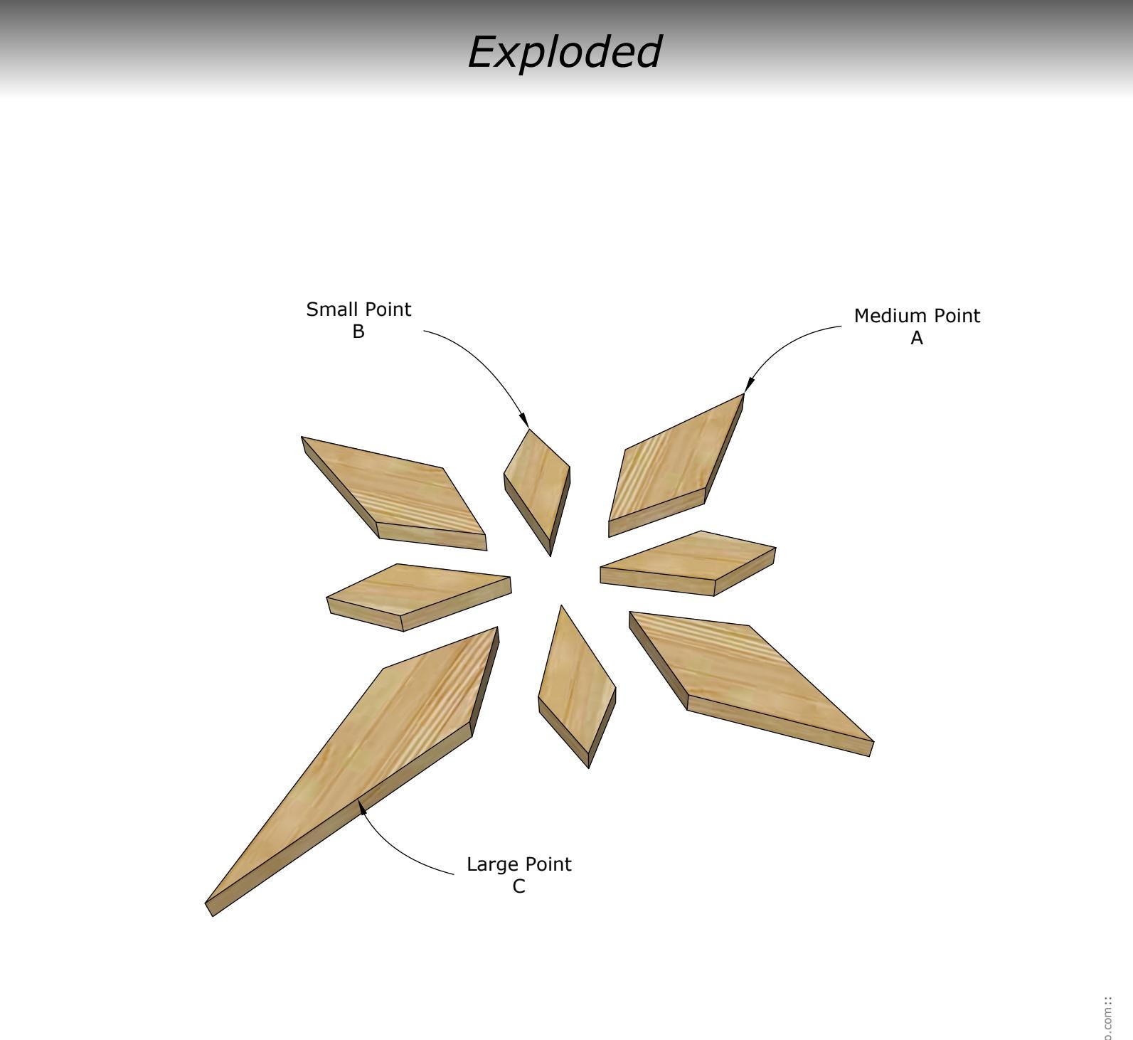 Planos de estrella de Belén de 8 puntas - Etsy México, image size:1593x1462