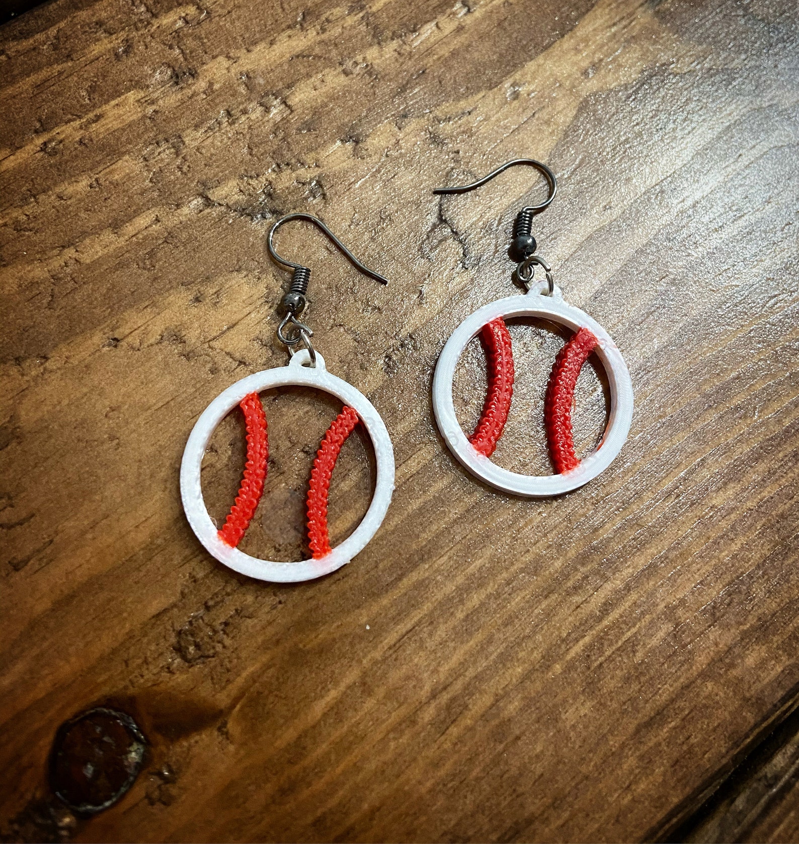 Baseball 3D Printed Earrings Etsy