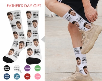 Custom Photo Socks, Dad Ever Gift