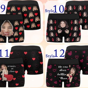 Custom Face Boxers, Personalized Photo Underwear Gift for Him image 5