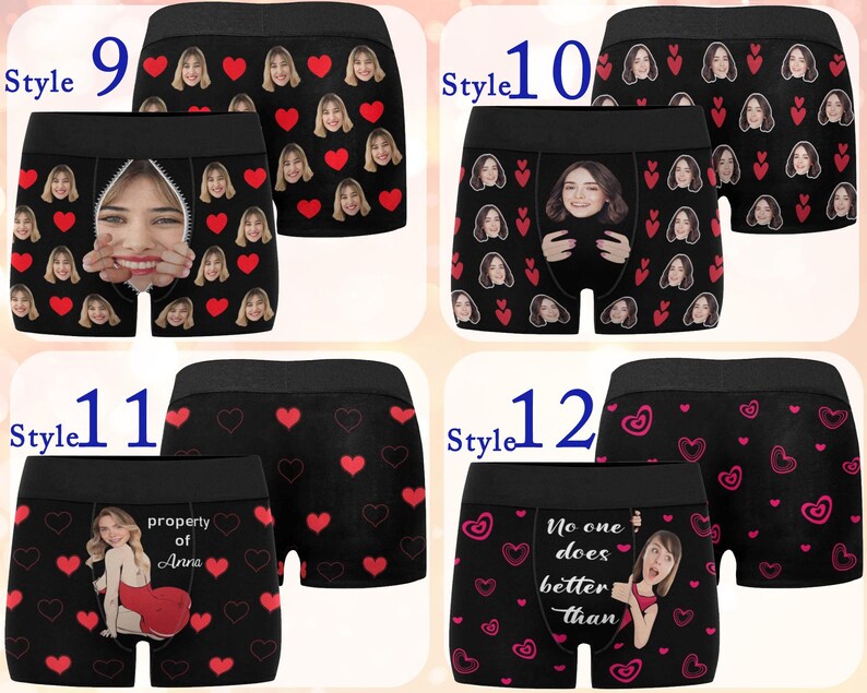 Custom Face Boxers, Personalized Photo Underwear Gift for Him image 5