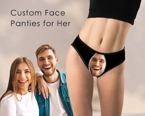 Custom Face Women Briefs, Personalized Photo on Women's Underwear