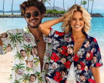 Personalized Face Hawaiian Shirt: Custom Photo Vacation Shirt