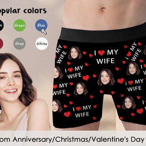 Custom Face Boxers Funny Personalized Boxer Briefs With Girlfriend Wife  Photo Soft Underwear Birthday Anniversary Gift for Husband Boyfriend -   Denmark