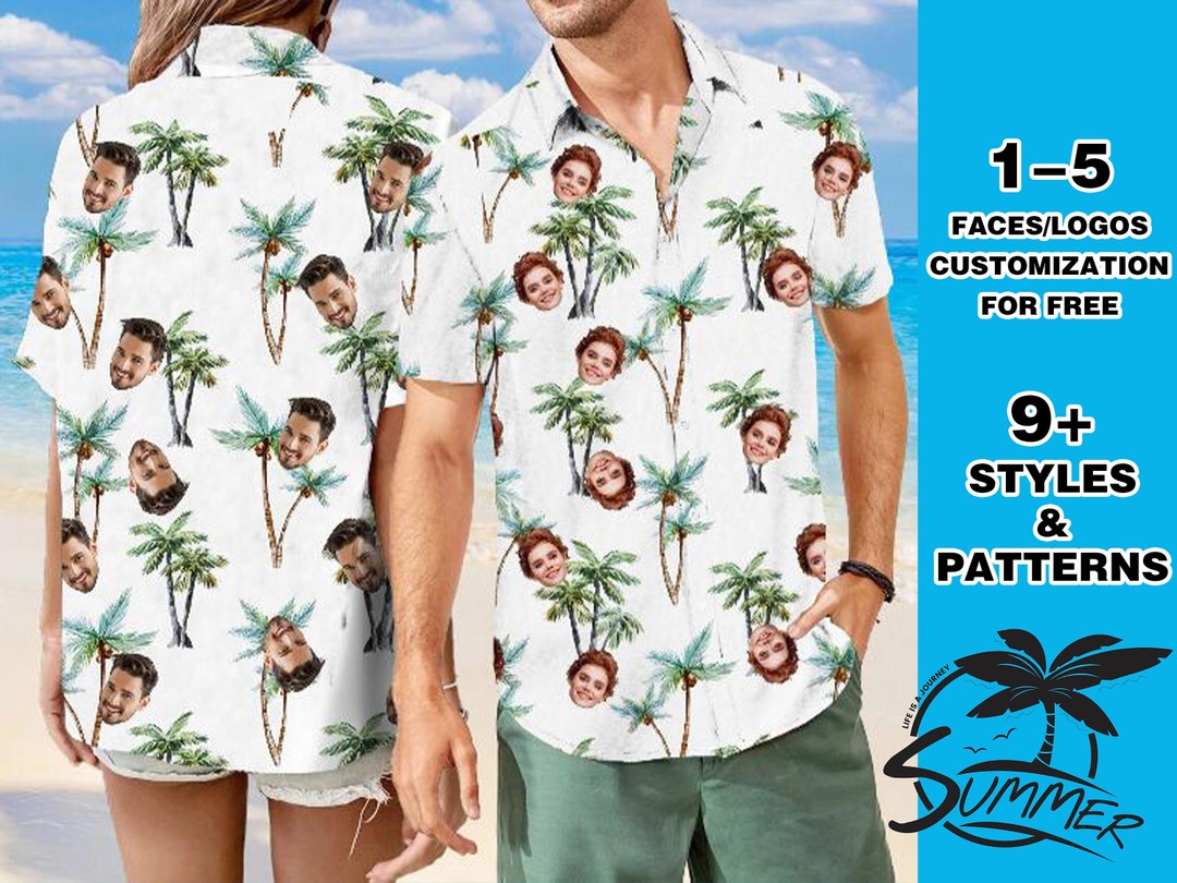  Fuck Letter Pattern Men Hawaiian Shirt Short Sleeve
