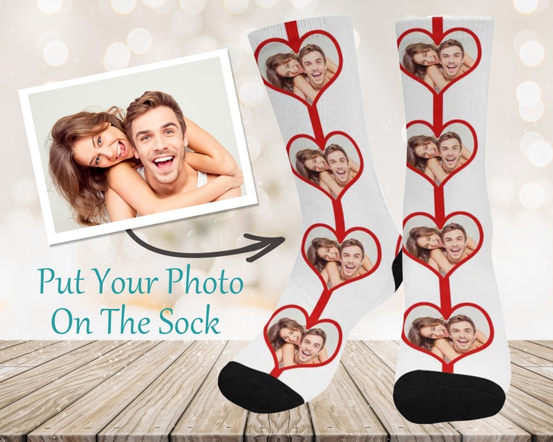 Custom Couple Socks Personalize Photo Socks Perfect - Etsy